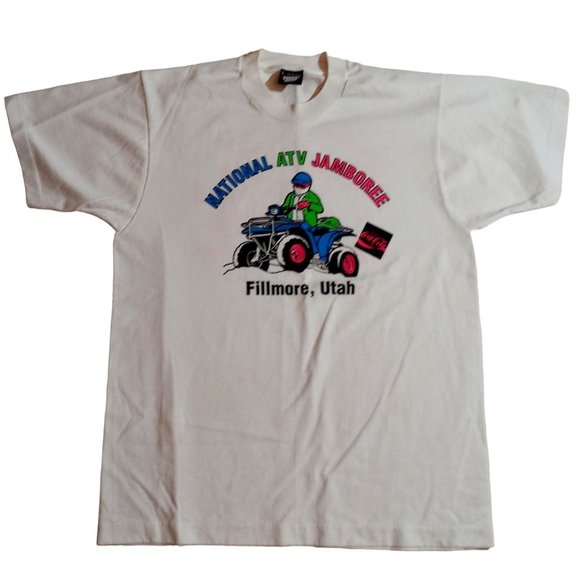 National ATV Jamboree T Shirt Fillmore Utah Coca Cola Vintage Large Single Stitc - Picture 2 of 11